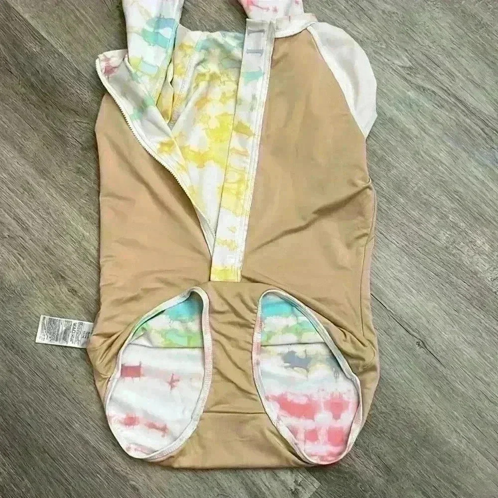 Old Navy Girls Long sleeve one piece swimsuit multicolor - Picture 7 of 8
